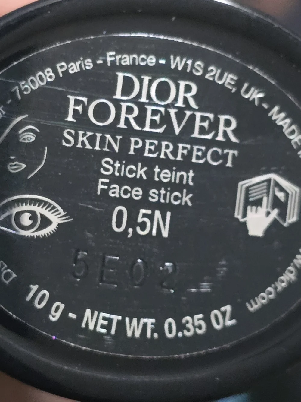 Dior Forever Perfect Skin Foundation Stick in 0.5N NWOB